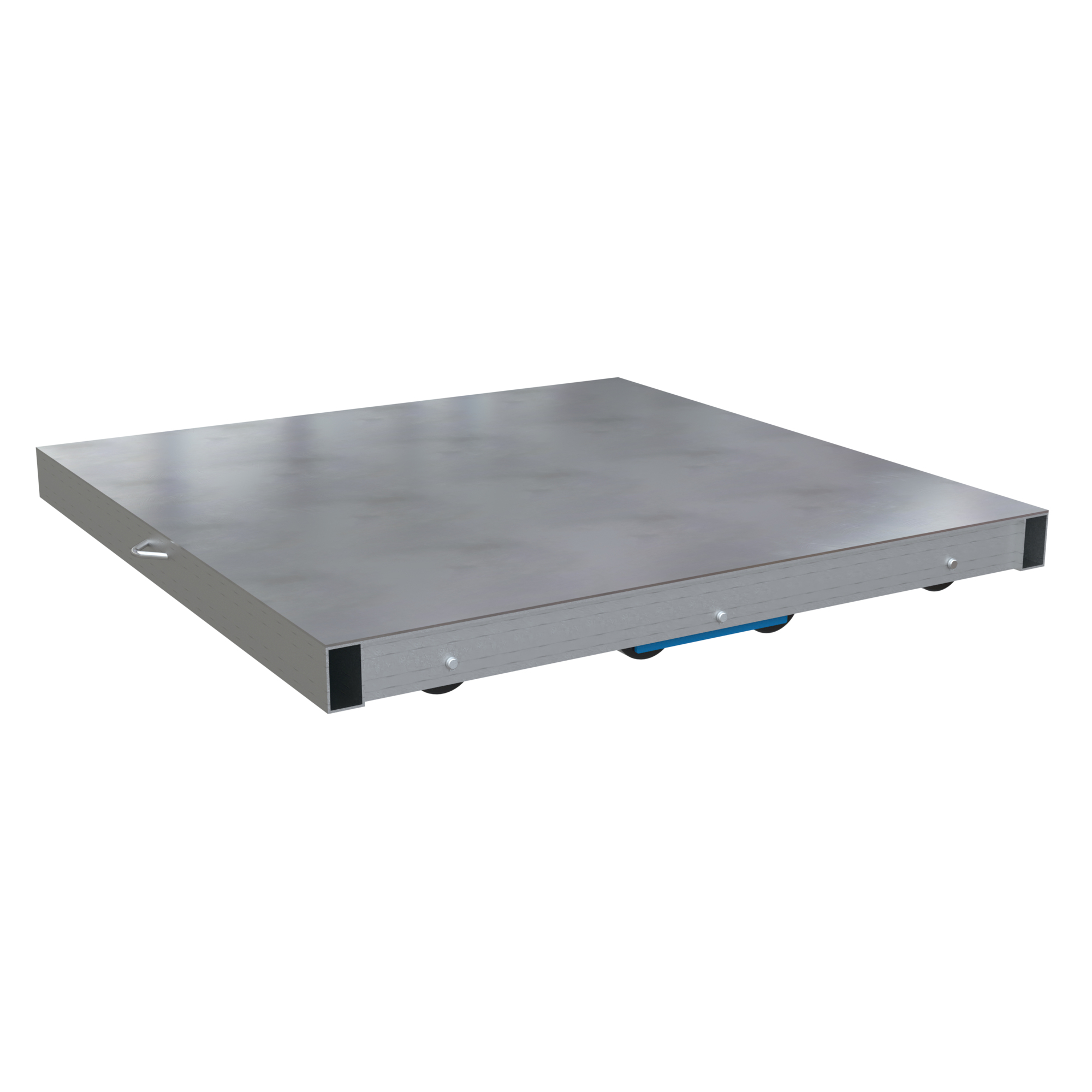 Vestil Roller Pallet Dolly - 36in. x 36in., Aluminum, 6000-Lb. Capacity, 8 Rollers, Model# DOL-ST-3636-8T